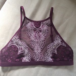Victoria’s Secret high neck crochet sheer bralette